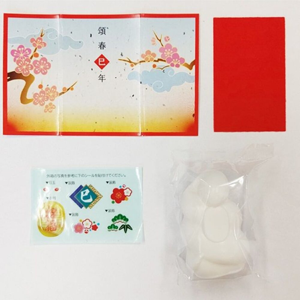 日本直送|現貨|日本2025年蛇年 石鹼福氣皂(迎春)69g-圖片-2