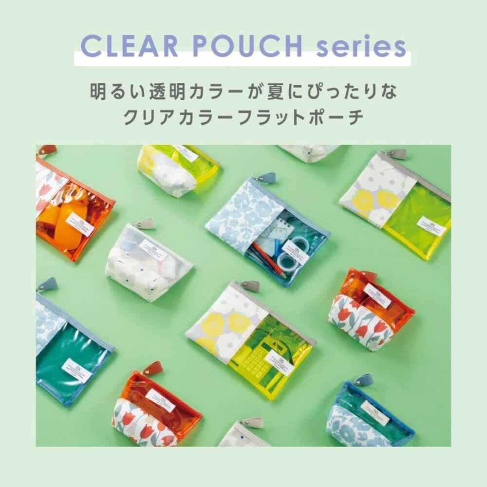 日本直送|預購|日本w.p.c 透明彩色扁平袋-圖片-1