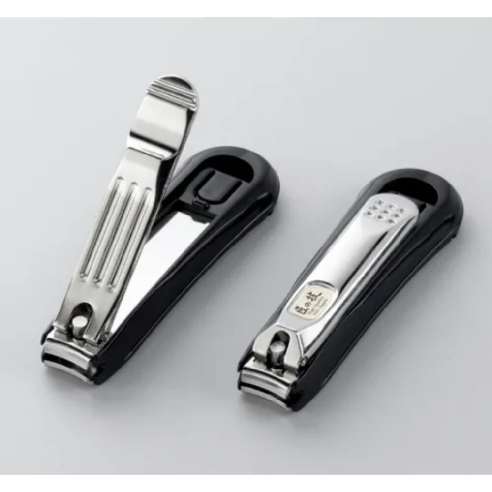 日本直送|現貨|日本製 GREEN BELL 匠之技捕屑盒附高級指甲剪 (弧刃款) / 單支-圖片-3