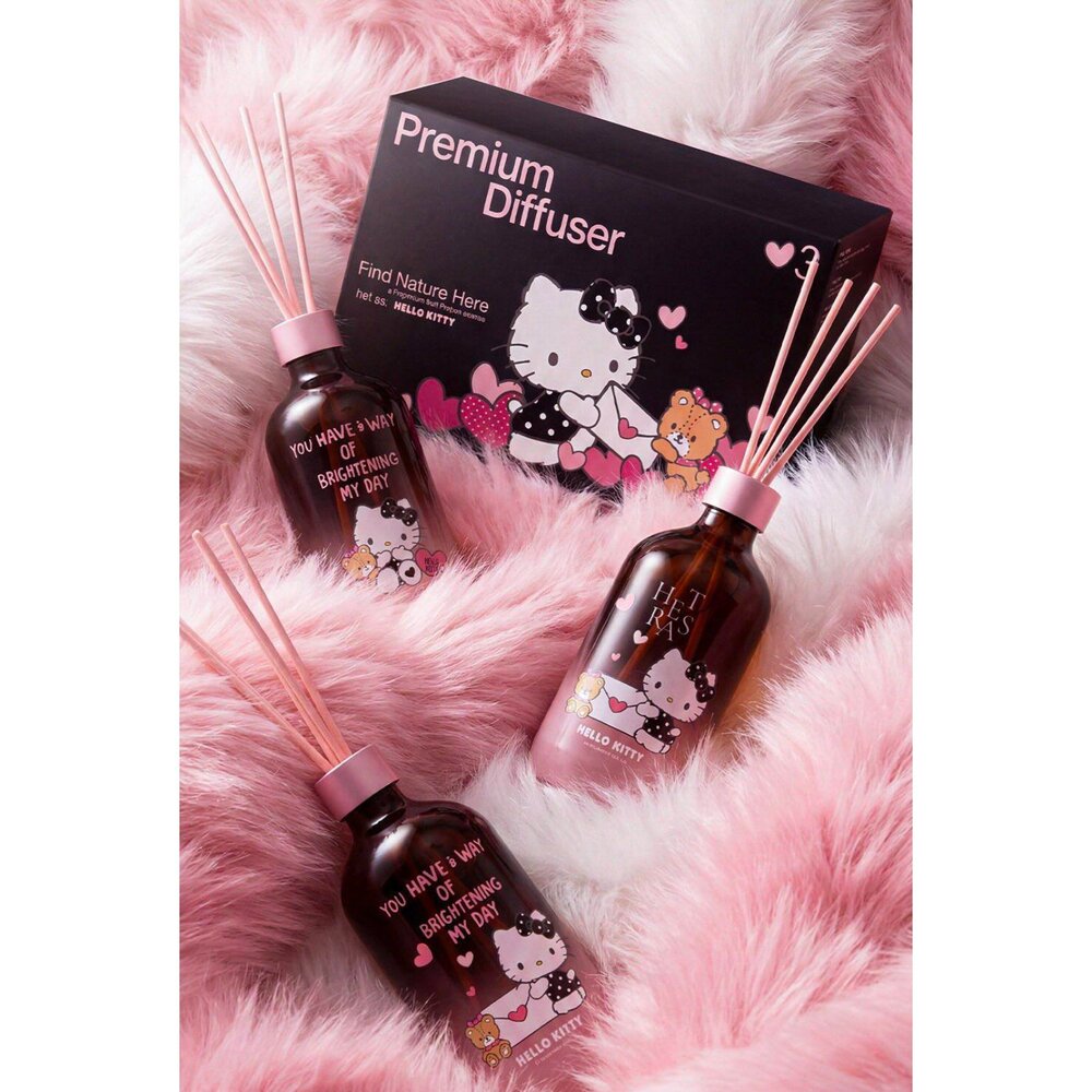 現貨#韓國HETRAS x HELLO KITTY 聯名限定擴香禮盒 (500ml*3瓶/盒)-圖片-6