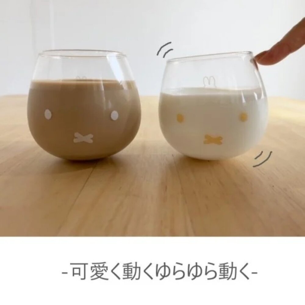 Miffy 米飛兔搖搖不倒翁玻璃杯禮盒(2入組)-圖片-2