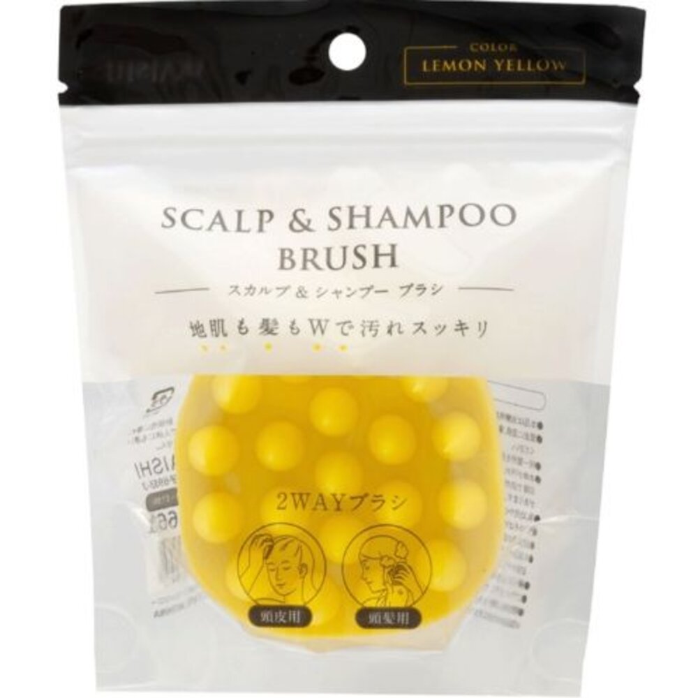 4986873287945-日本AKAISHI 2way 頭皮護理洗髮刷 SCALP CARE SHAMPOO BRUSH