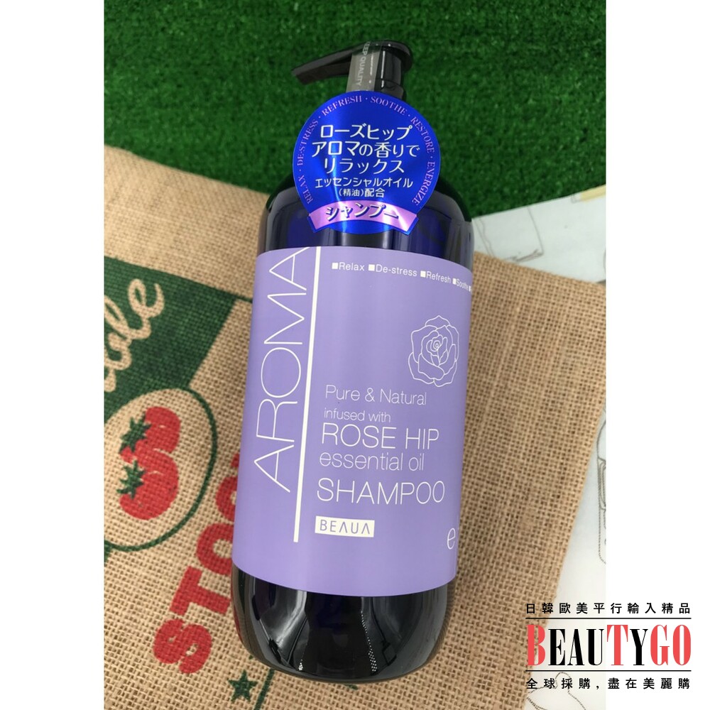 日本製 熊野AROMA 精油洗髮精/潤髮乳480ML 玫瑰果香味 封面照片