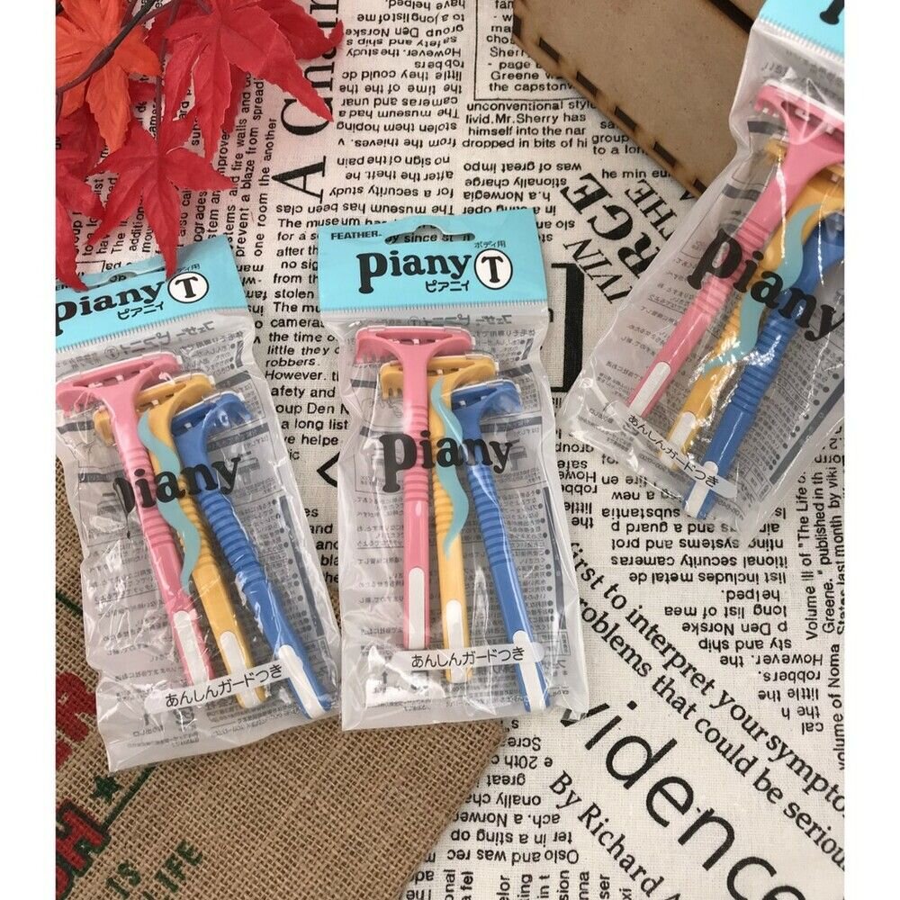 日本製原裝 Piany羽毛美容不咬肉修眉刀#安全除毛刀 #修眉達人推薦#女用剃刀 手毛 腿毛 腋毛-圖片-7