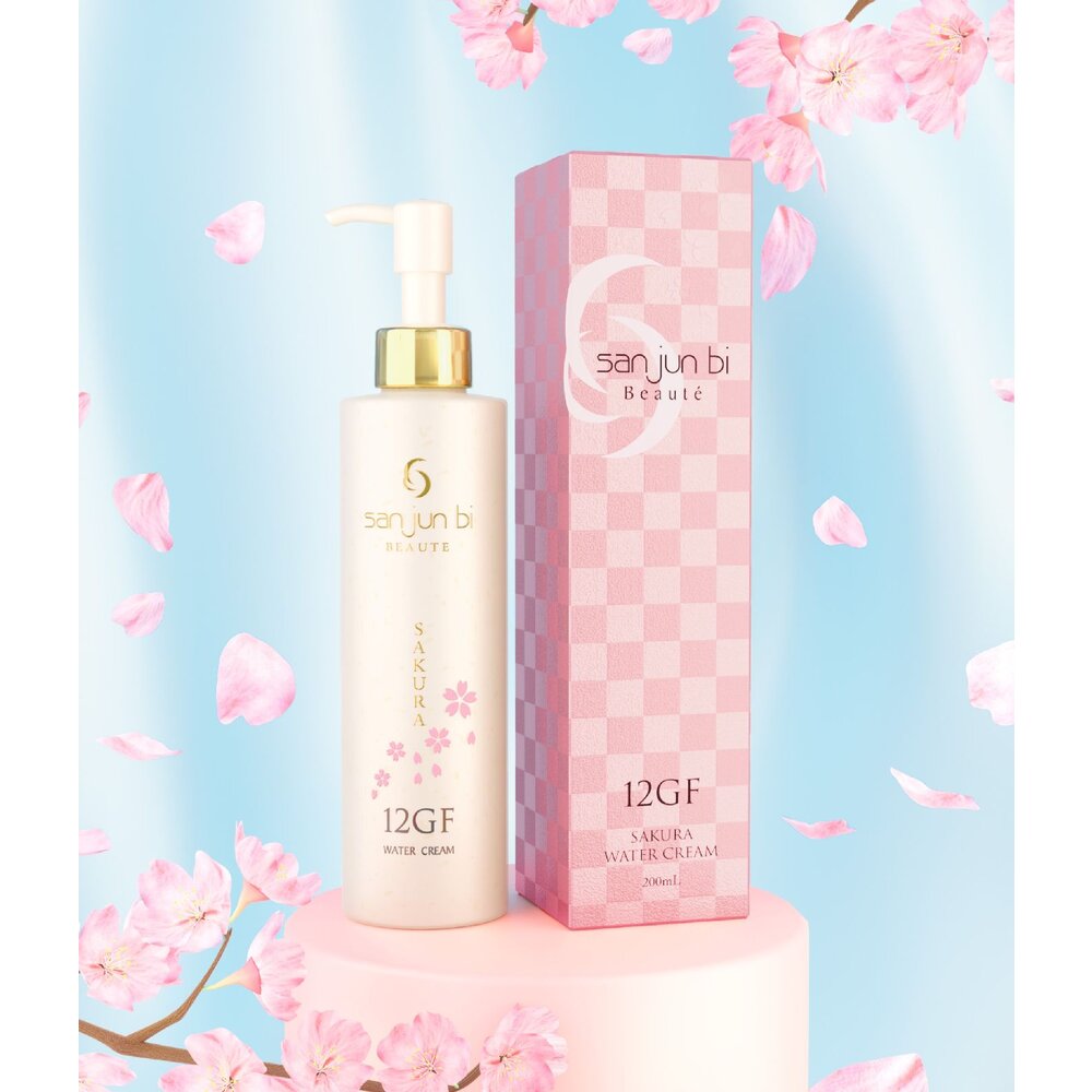 現貨~ 日本直飛 WaterCream 薰衣草金箔出水霜/櫻花出水霜/FEELING GEL櫻花去角質-圖片-2