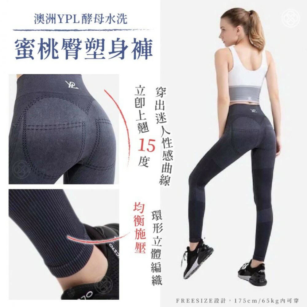 S1-7068055906-澳洲直飛~澳洲YPL酵母水洗蜜桃臀牛仔塑身褲[深灰款]
