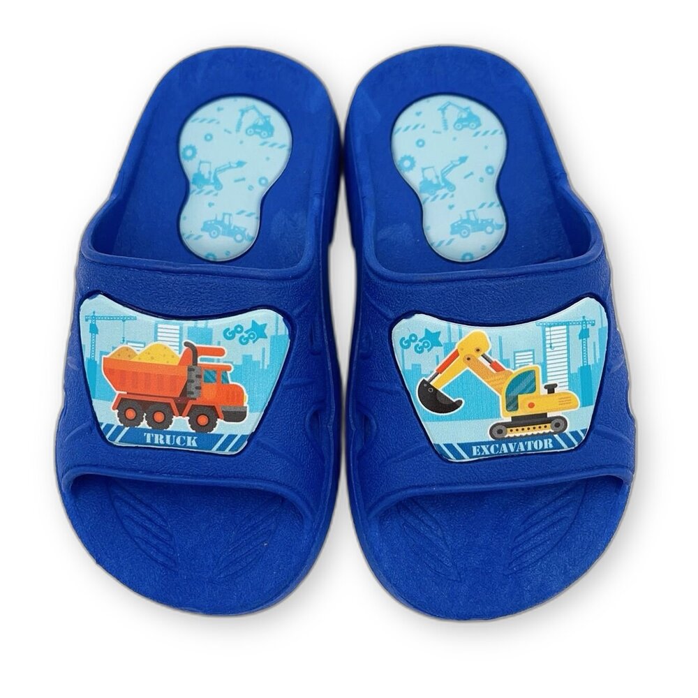 A065-台灣製男童挖土機室內拖鞋