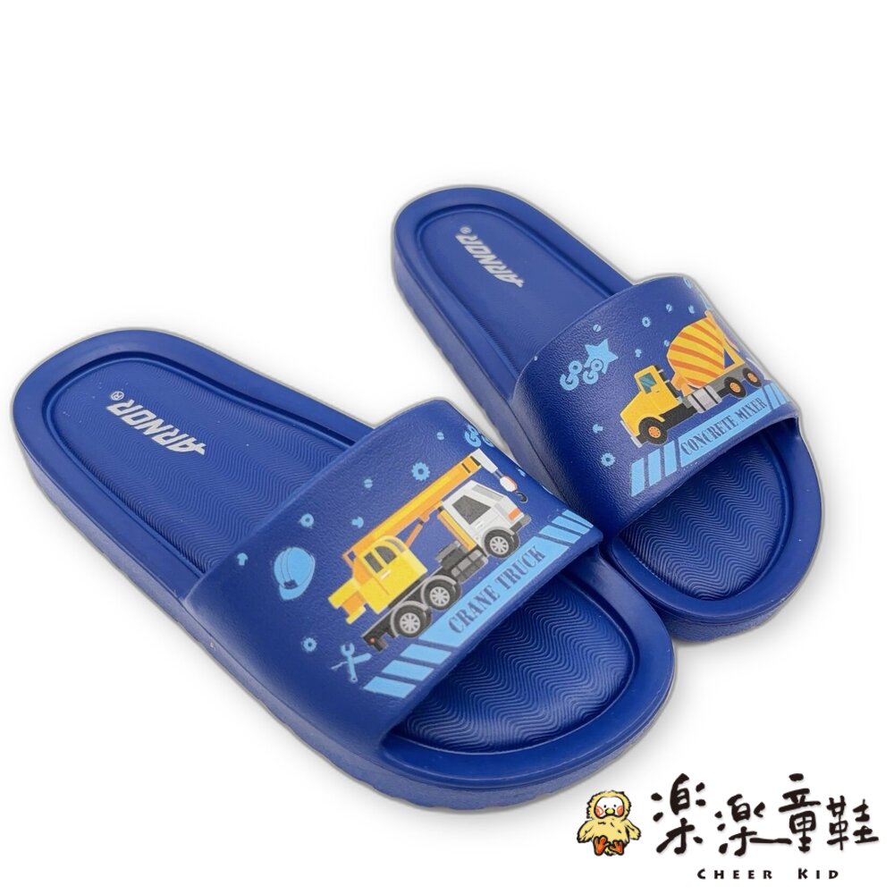 男童工程車拖鞋-圖片-1
