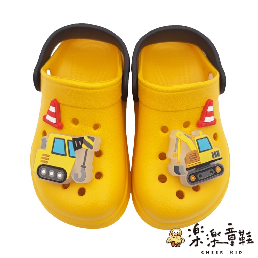 A080-1-台灣製工程車車電燈洞洞鞋