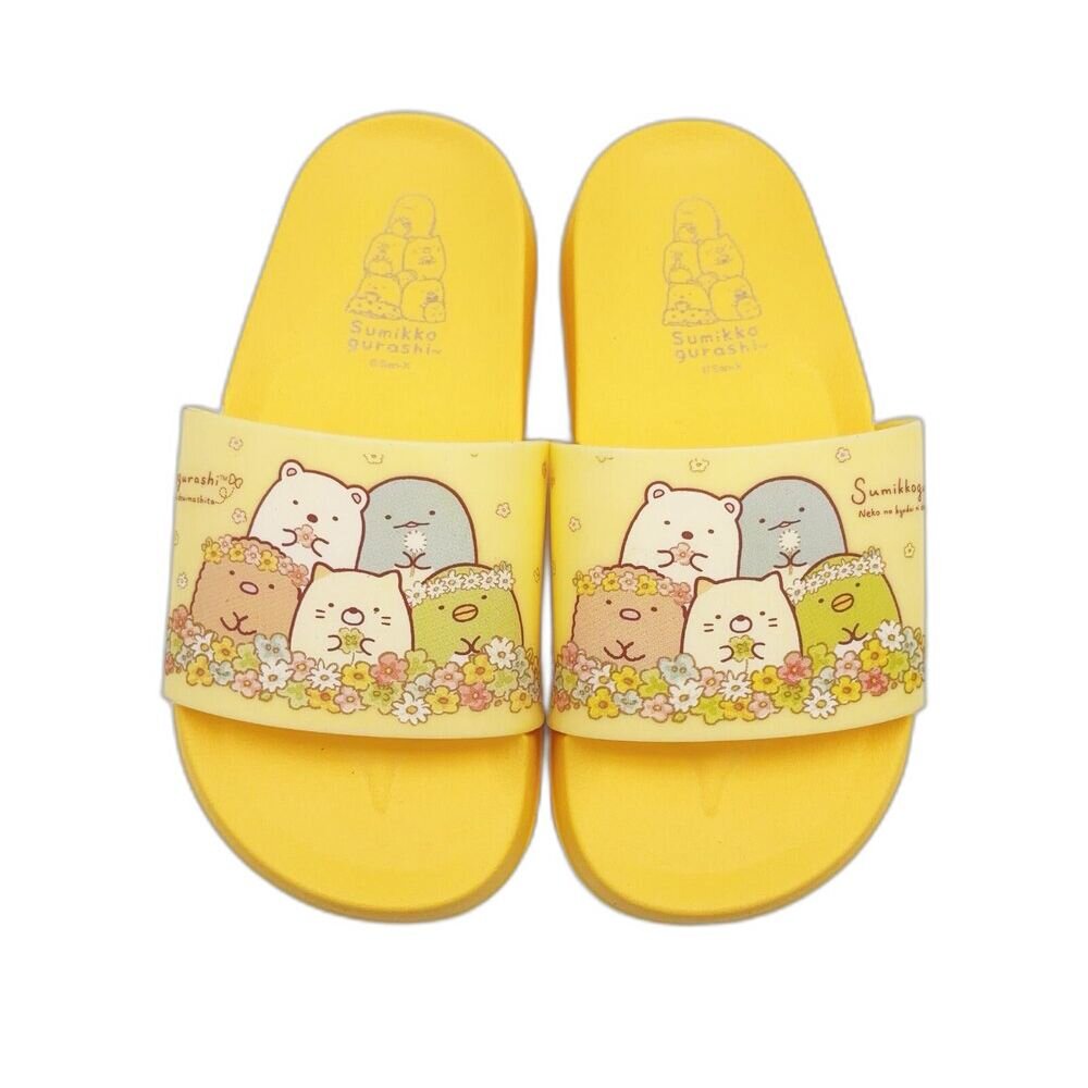 B028-1-【限量特價!!】台灣製角落生物拖鞋-黃色