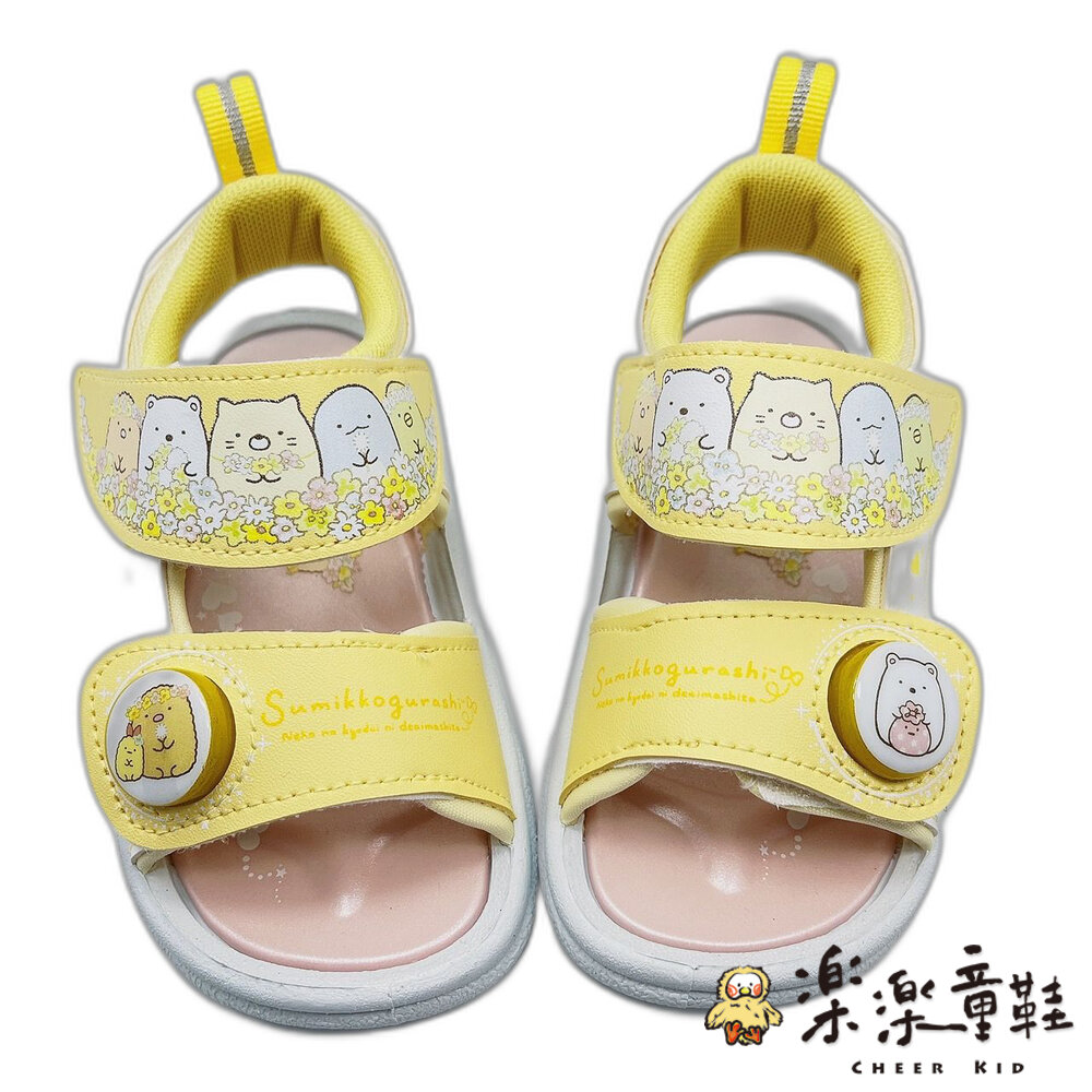 【夏季限量特價!!】台灣製角落生物電燈涼鞋-黃色-圖片-3