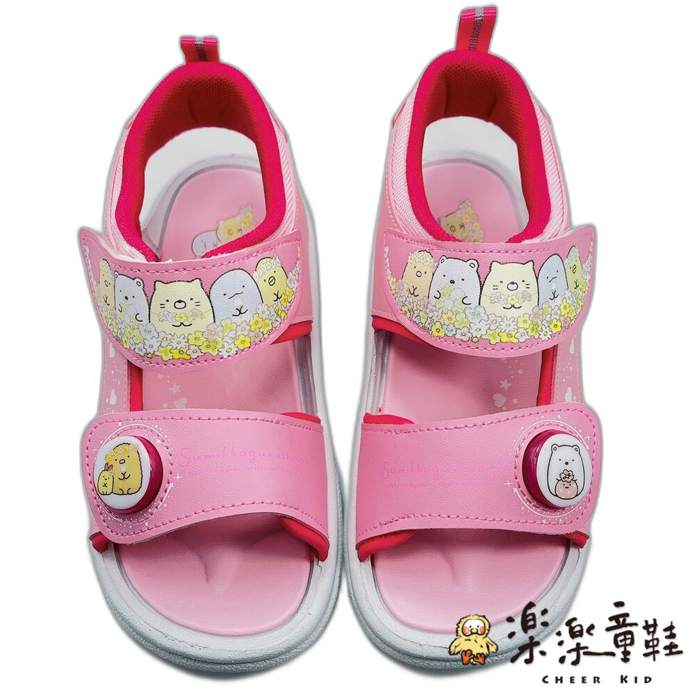【夏季限量特價!!】台灣製角落生物電燈涼鞋-粉色-圖片-7