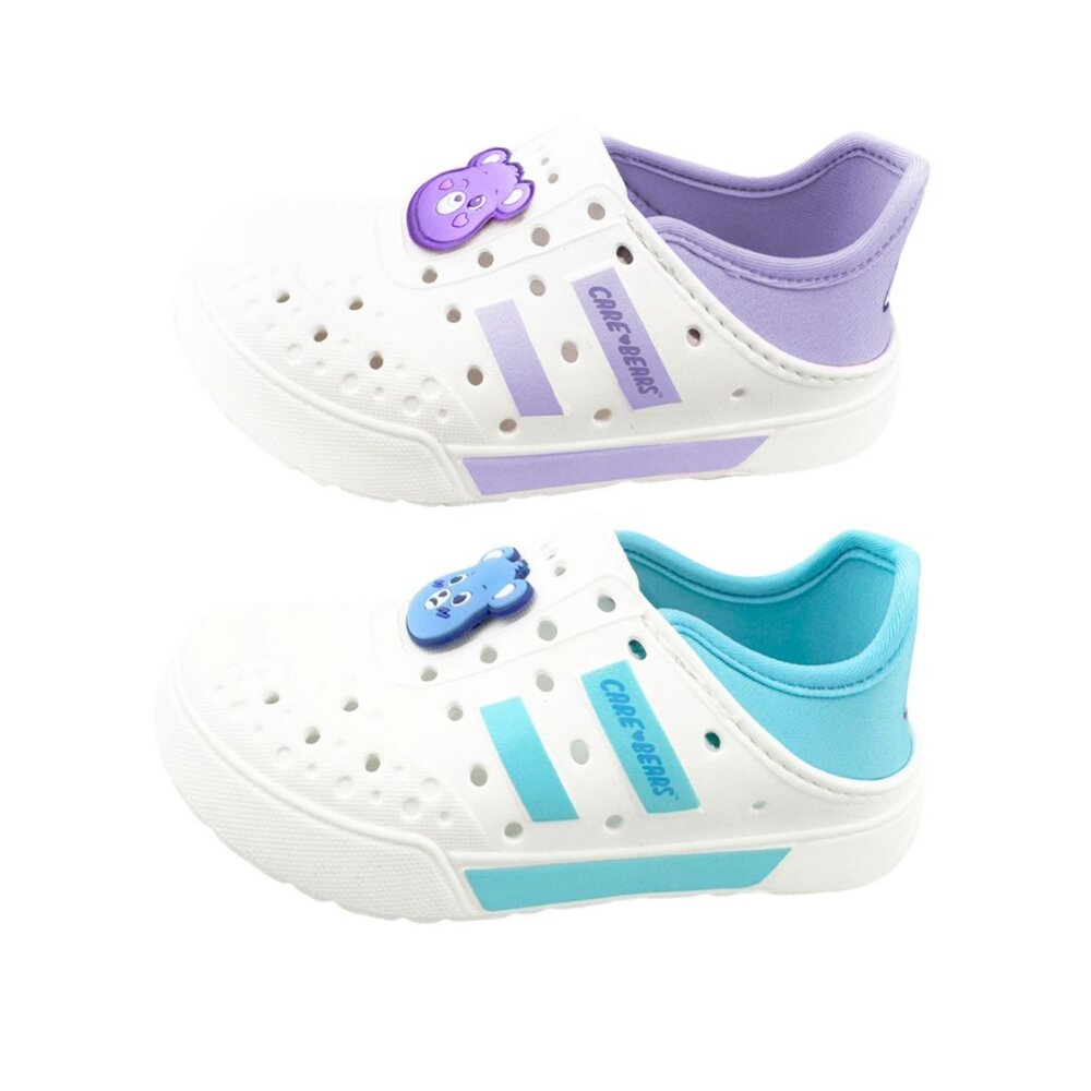 B070-超可愛彩虹熊可踩式洞洞鞋