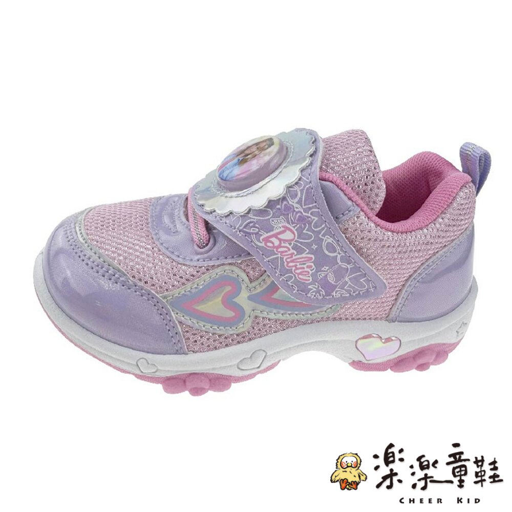 台灣製Barbie芭比漂亮電燈運動鞋-圖片-1