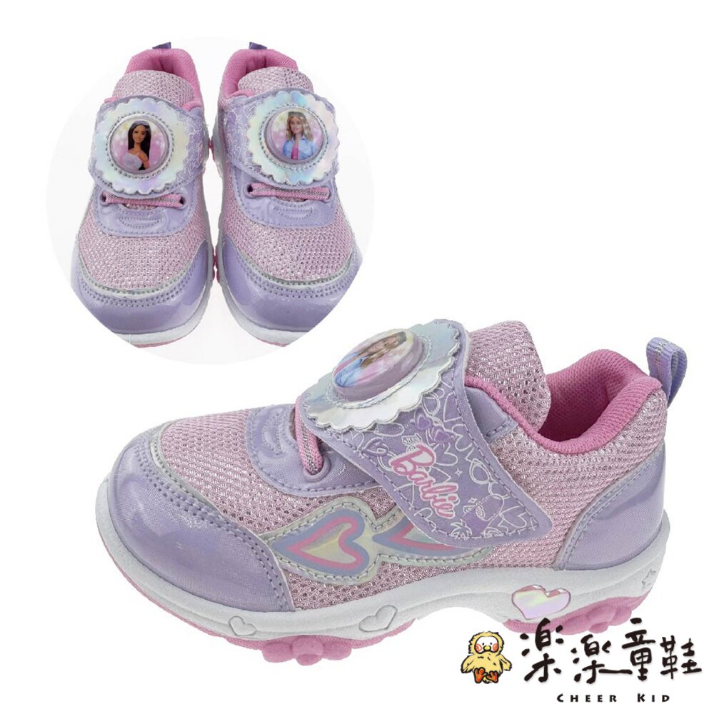 B071-台灣製Barbie芭比漂亮電燈運動鞋