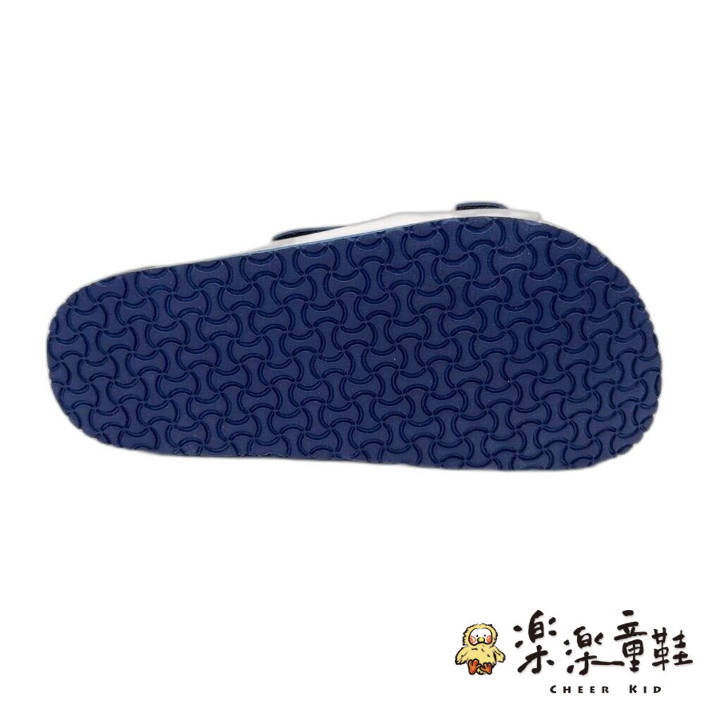 台灣製跳色小方扣拖鞋-藍色-圖片-3
