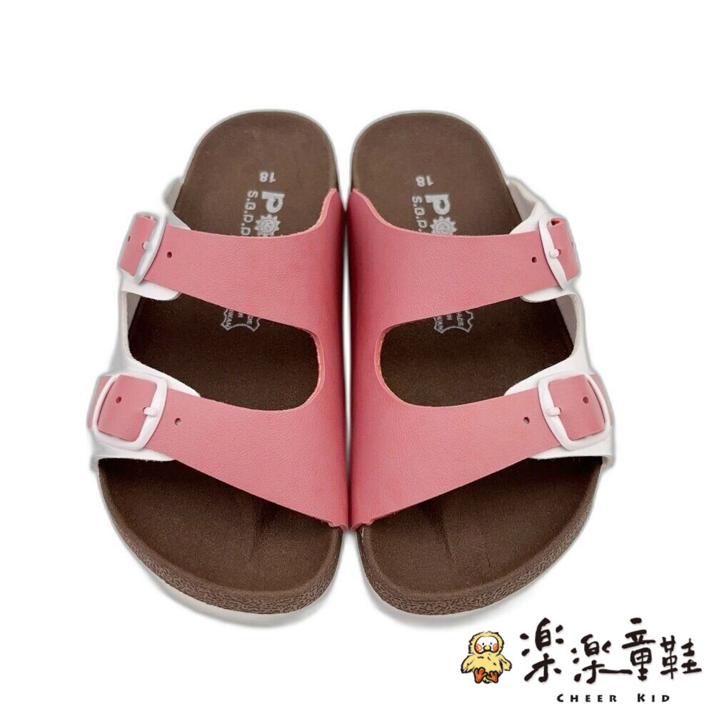 台灣製跳色小方扣拖鞋(四色可選)-圖片-2