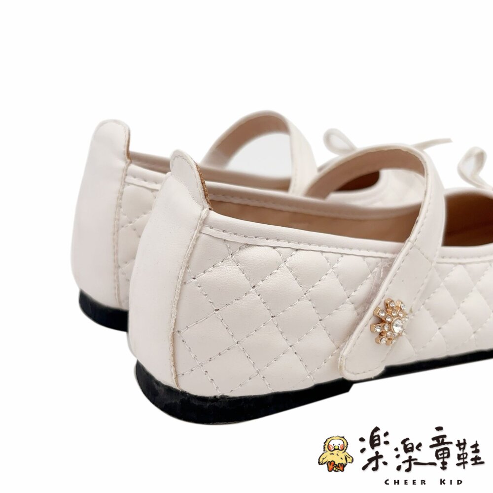 菱格鑽花公主鞋-白色-圖片-5