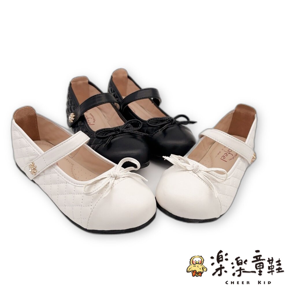 優雅女童菱格鑽花公主鞋-圖片-1
