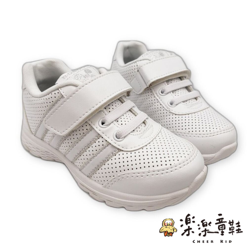 台灣製親子款皮面透氣休閒鞋-白 封面照片