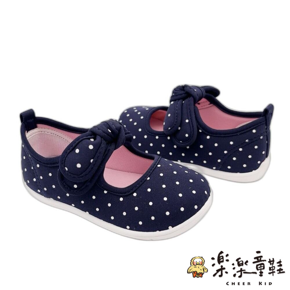 【斷碼出清不退不換】台灣製點點蝴蝶結娃娃鞋-圖片-4