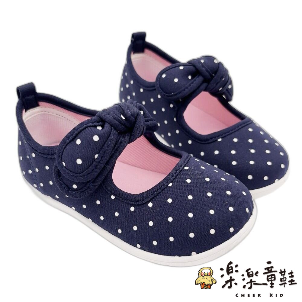 【斷碼出清不退不換】台灣製點點蝴蝶結娃娃鞋 封面照片