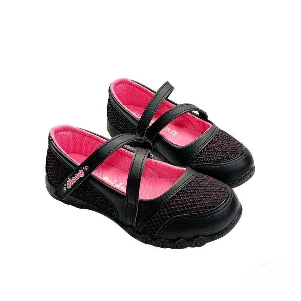 C028-1-台灣製繞帶休閒鞋-黑