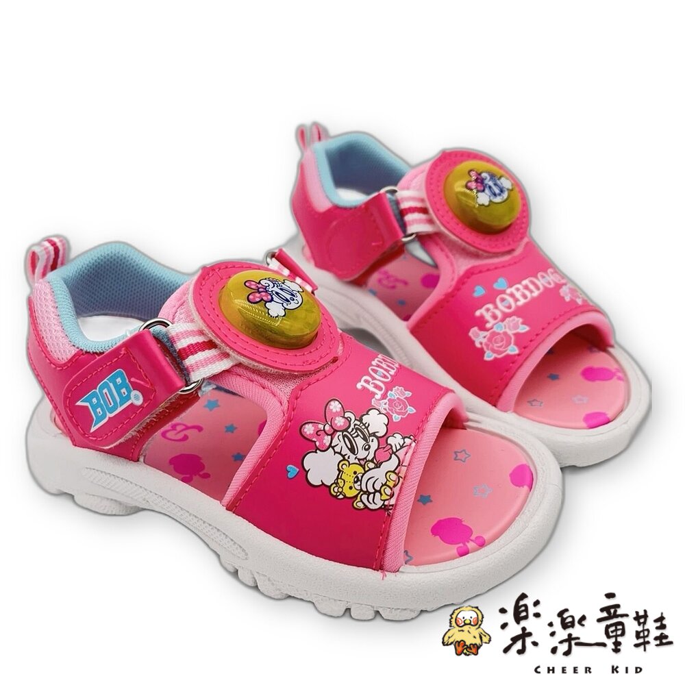 台灣製巴布豆電燈涼鞋-粉色