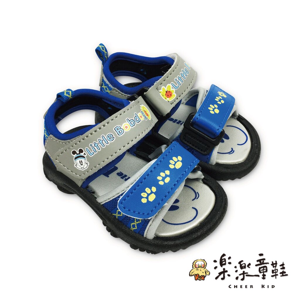 【斷碼出清不退不換】台灣製巴布豆軟底涼鞋-藍色 封面照片