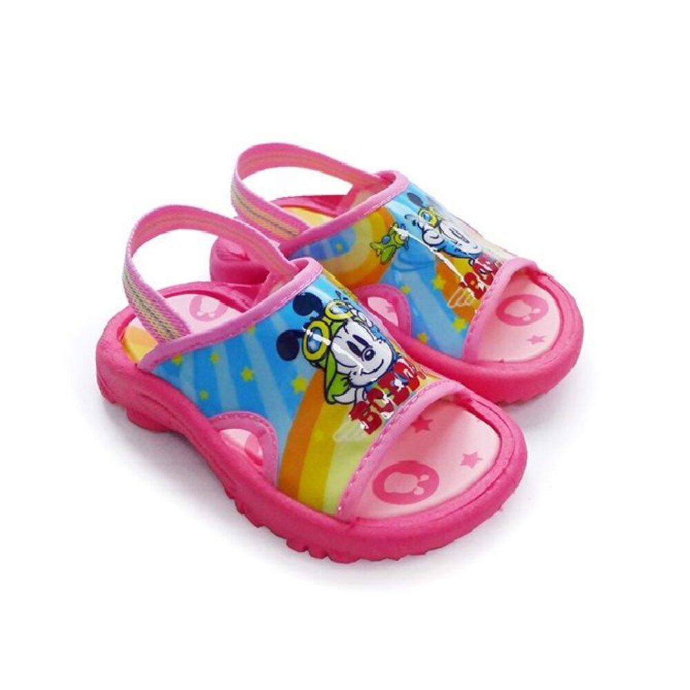 C098-1-【斷碼出清不退不換】台灣製巴布豆拖鞋-桃粉