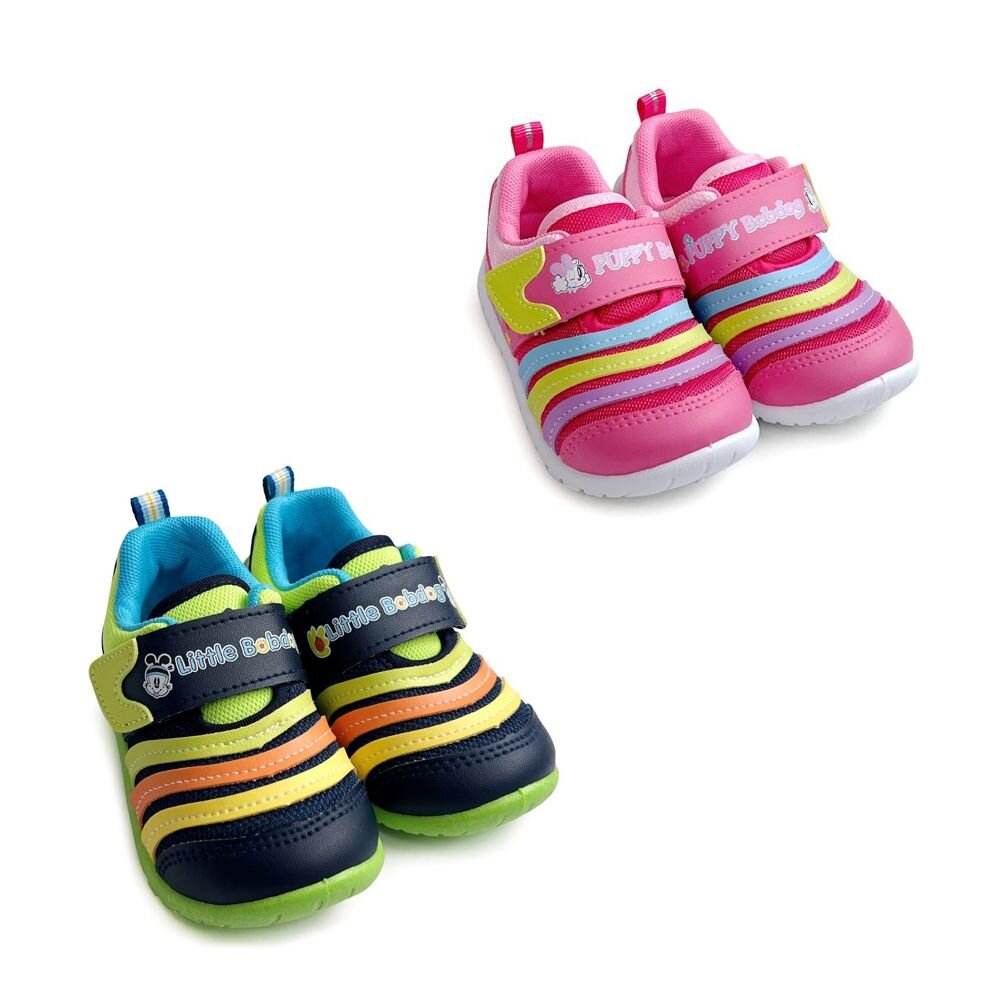 C132-【斷碼出清不退不換】 台灣製巴布豆休閒鞋 桃色