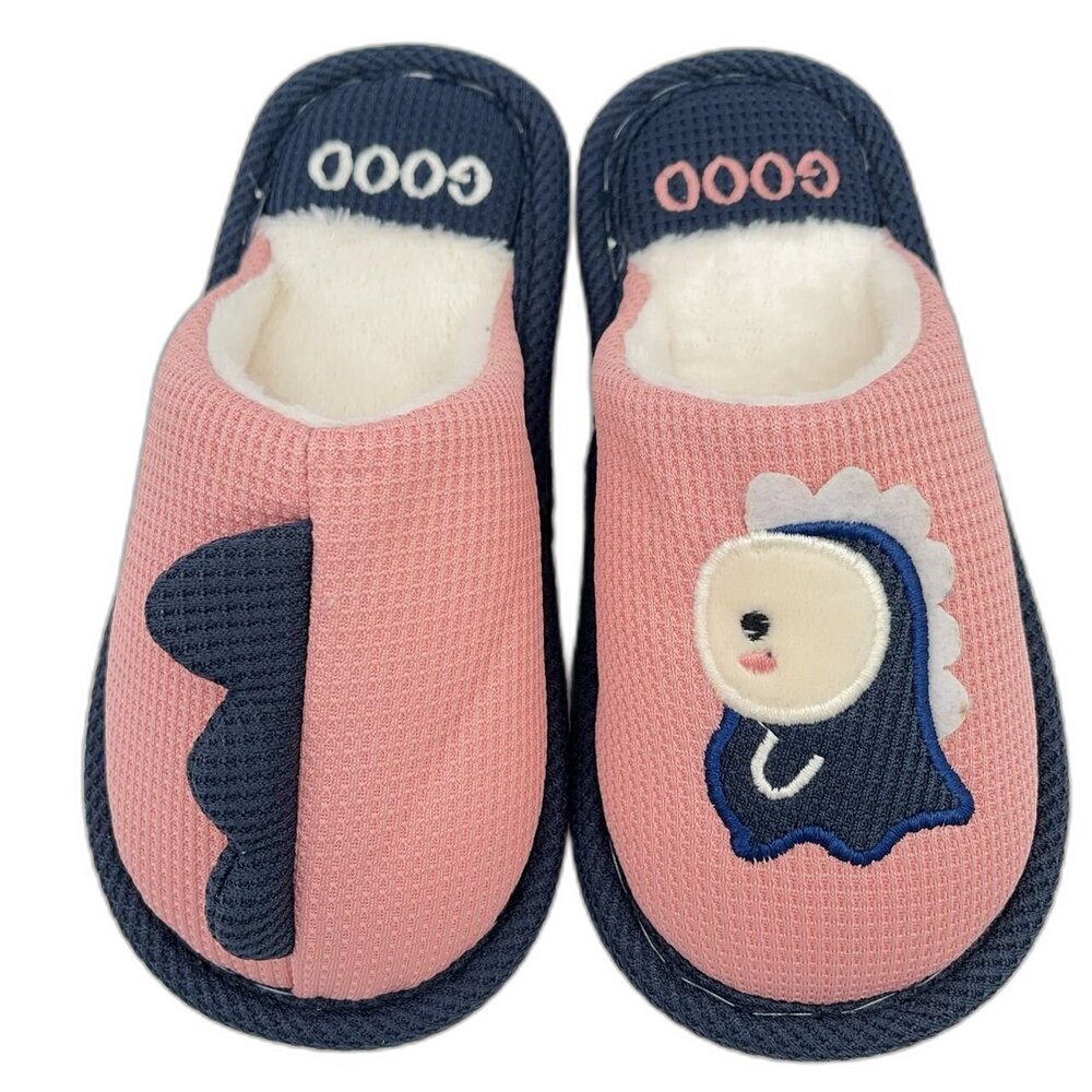 C135-1-女童可愛保暖絨毛拖鞋