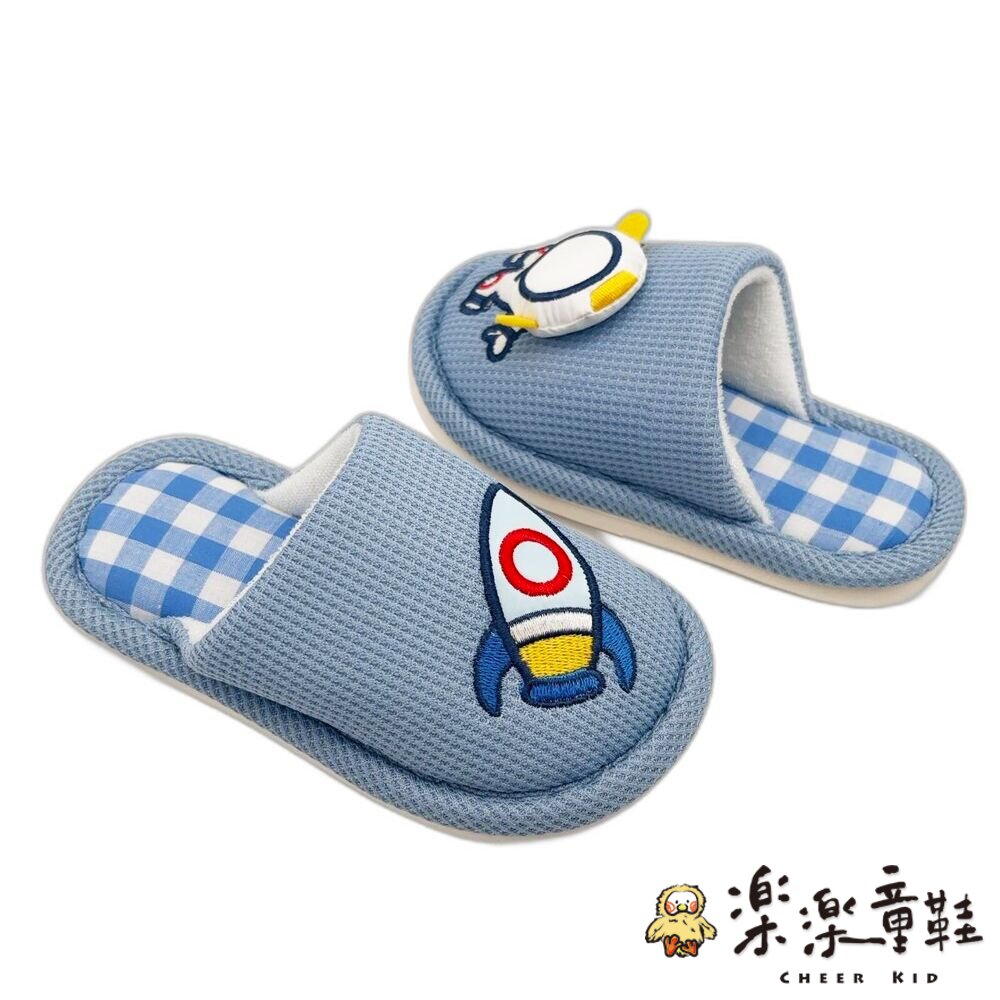 男童可愛輕量室內拖鞋-圖片-4