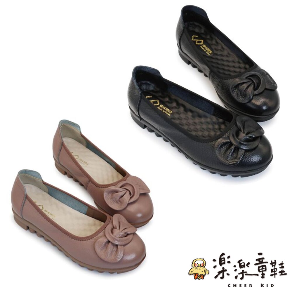 【出清不退不換】真皮娃娃鞋-兩色可選-圖片-1