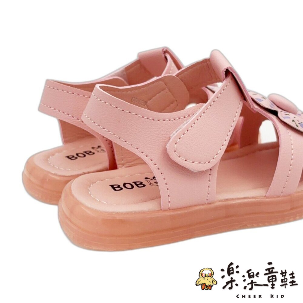 女童小花花電燈涼鞋-圖片-5