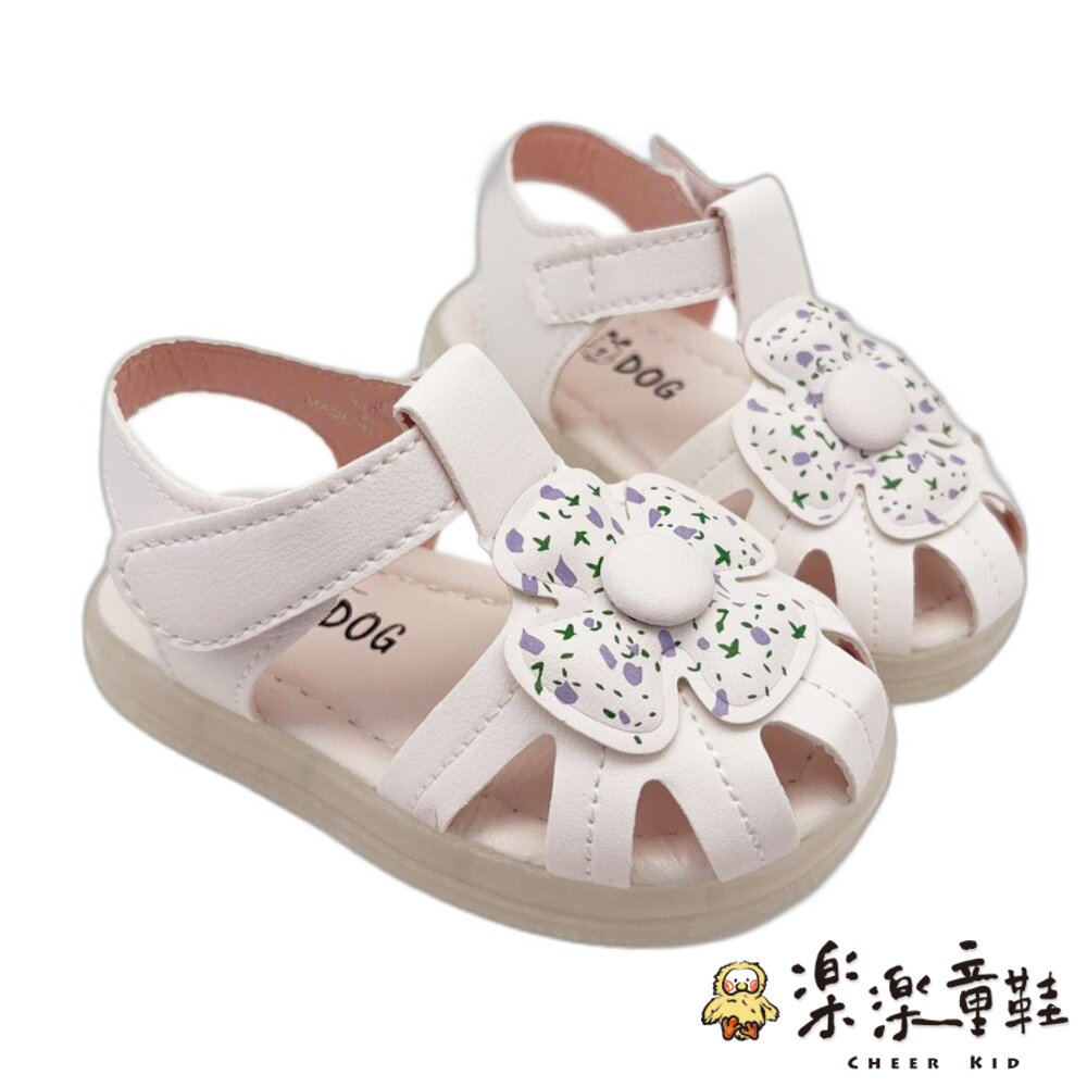 小童花花電燈涼鞋