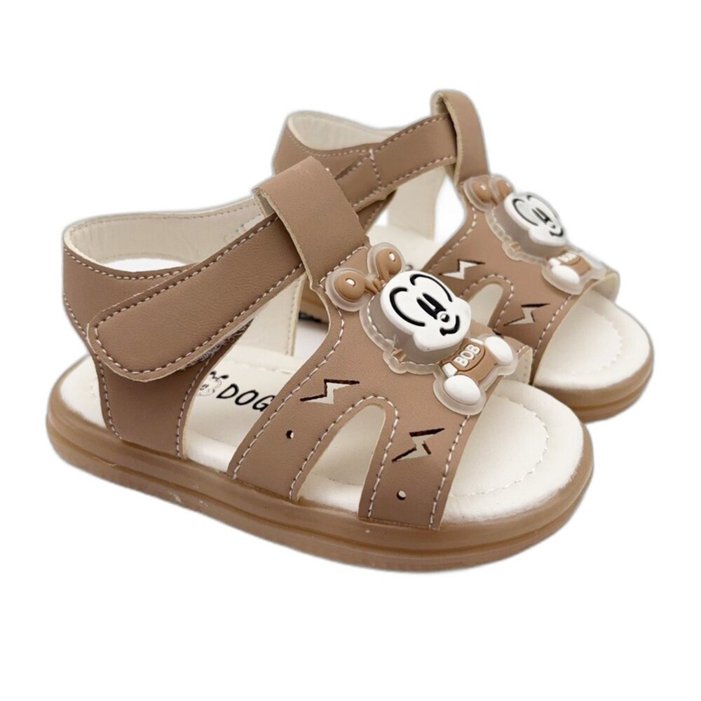 C153-5-巴布豆狗狗電燈涼鞋