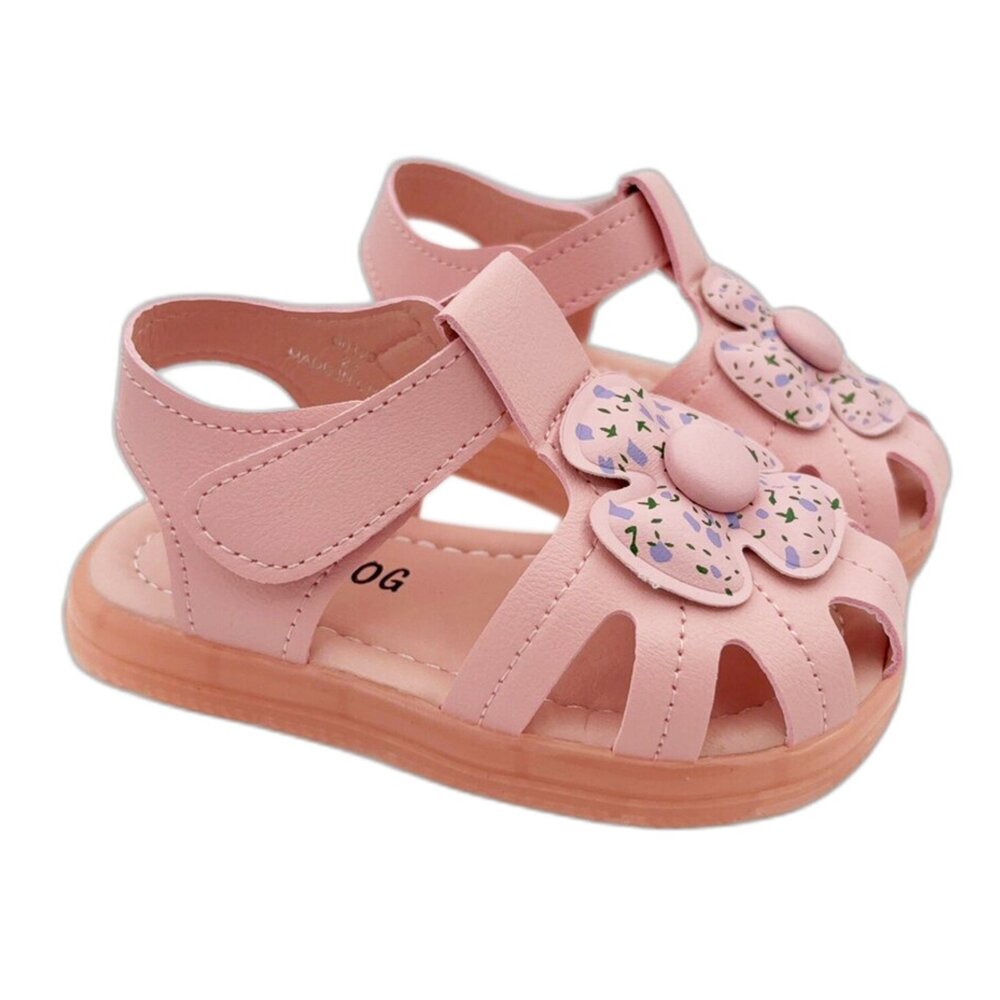 C153-6-可愛碎花電燈涼鞋