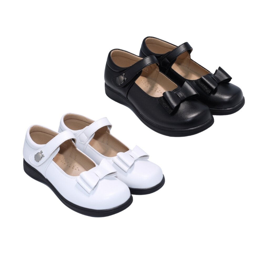 C159-巴布豆素色皮鞋 兩色可選