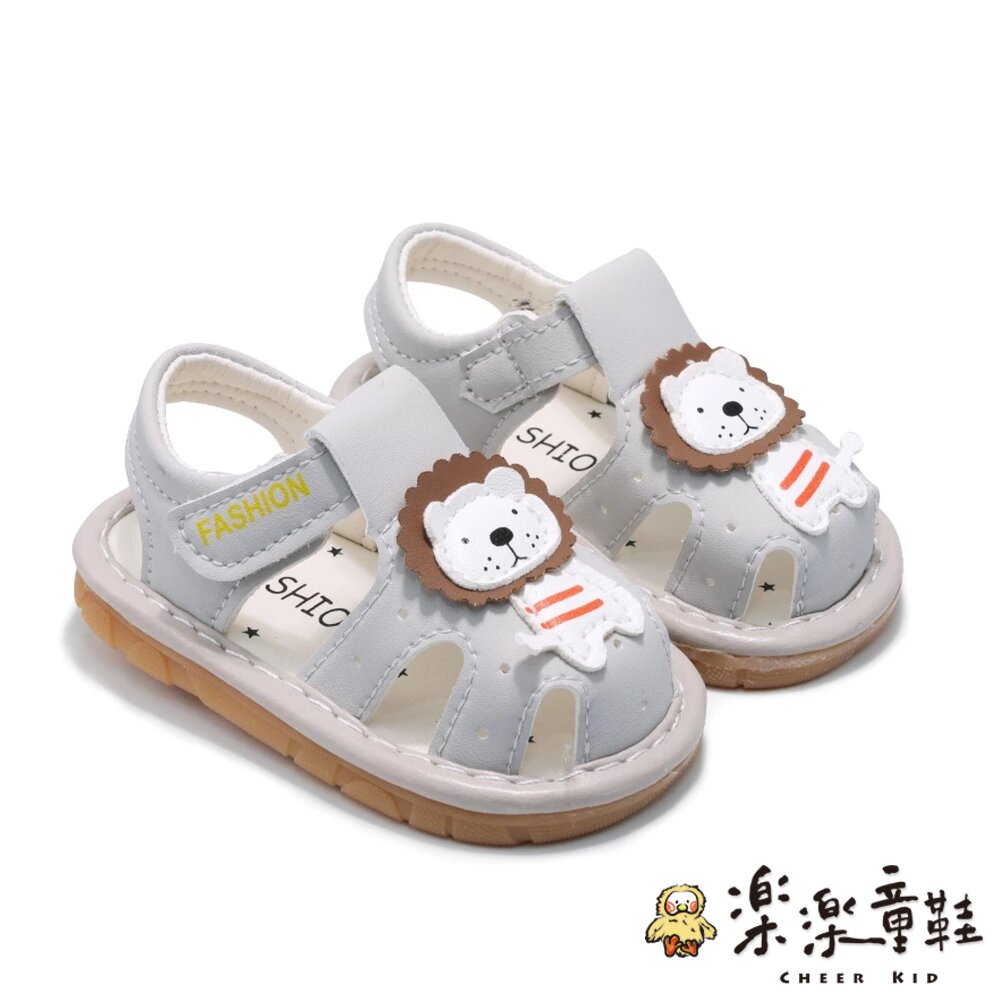 可愛獅子嗶嗶護趾涼鞋 多色可選-圖片-2