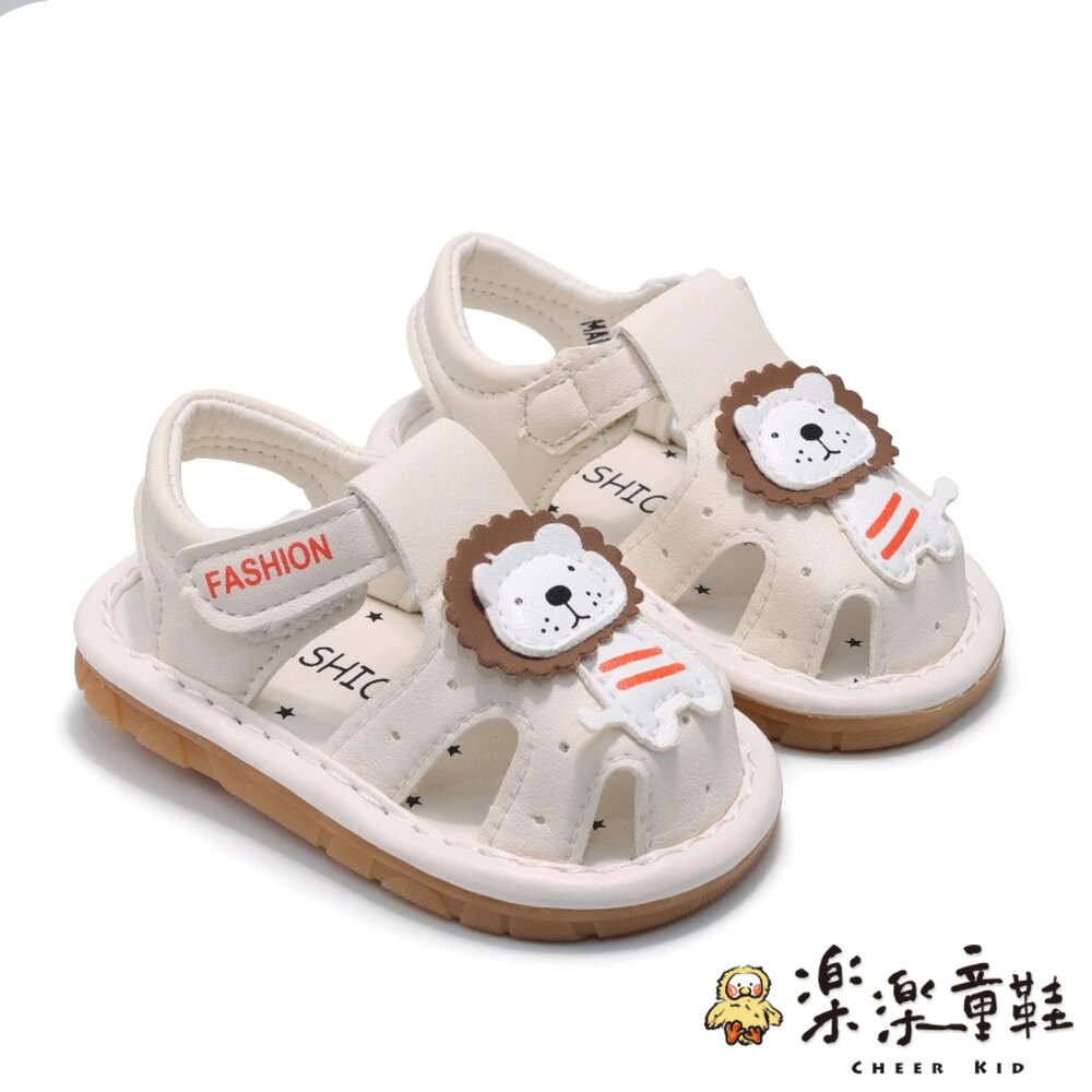 可愛獅子嗶嗶護趾涼鞋 多色可選-圖片-3
