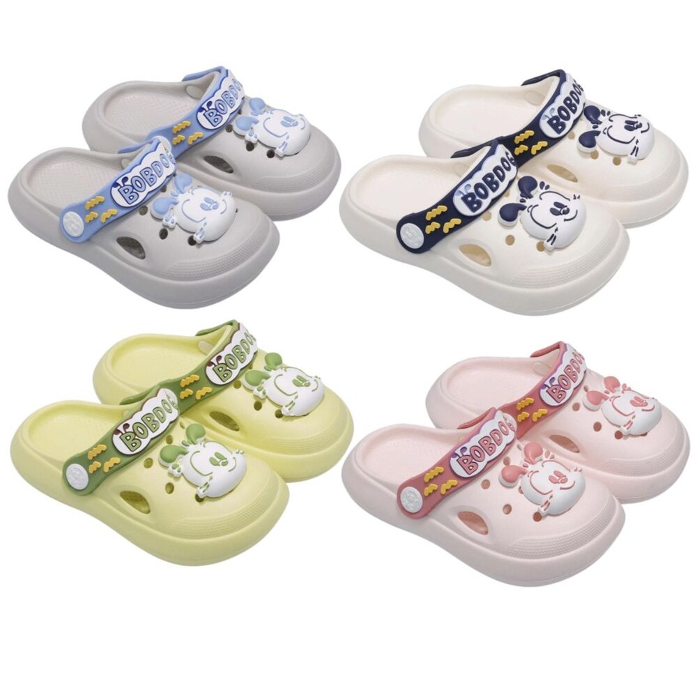 C164-可愛巴布豆洞洞鞋 四色可選