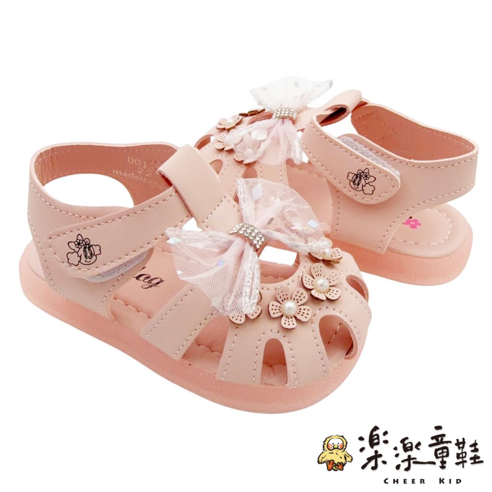 優雅漂亮蝴蝶結女童涼鞋-圖片-4