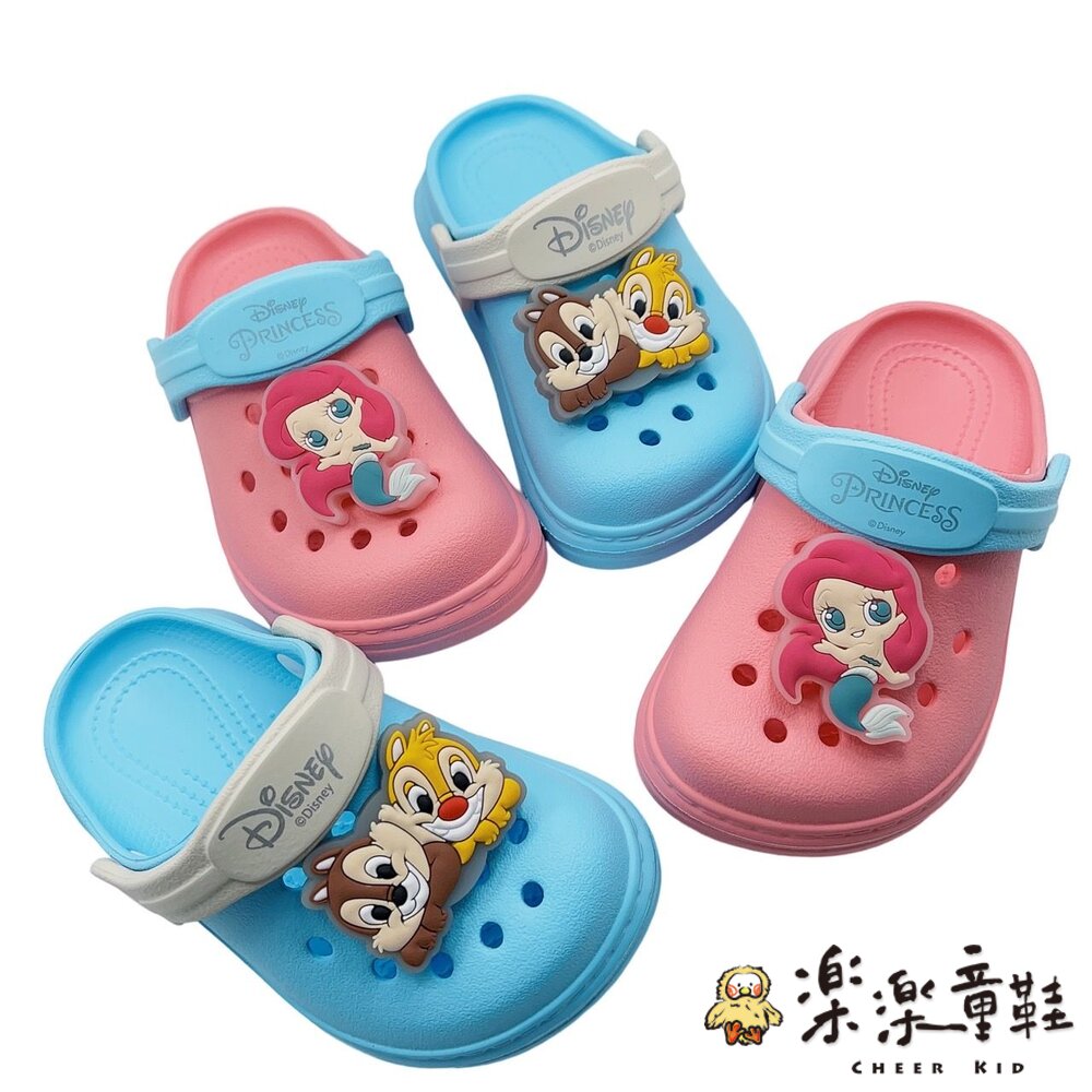 台灣製迪士尼卡通電燈涼拖鞋-美人魚-圖片-6