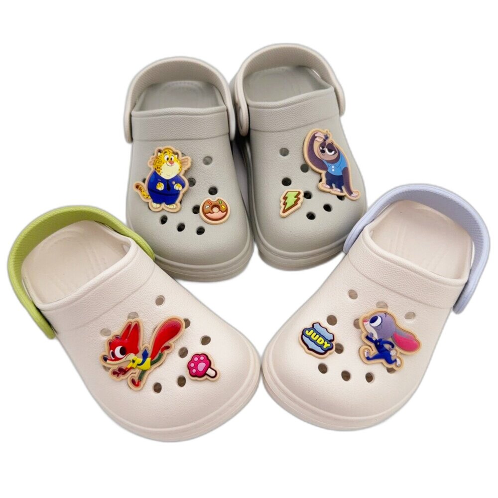 D143-台灣製動物方城市洞洞鞋