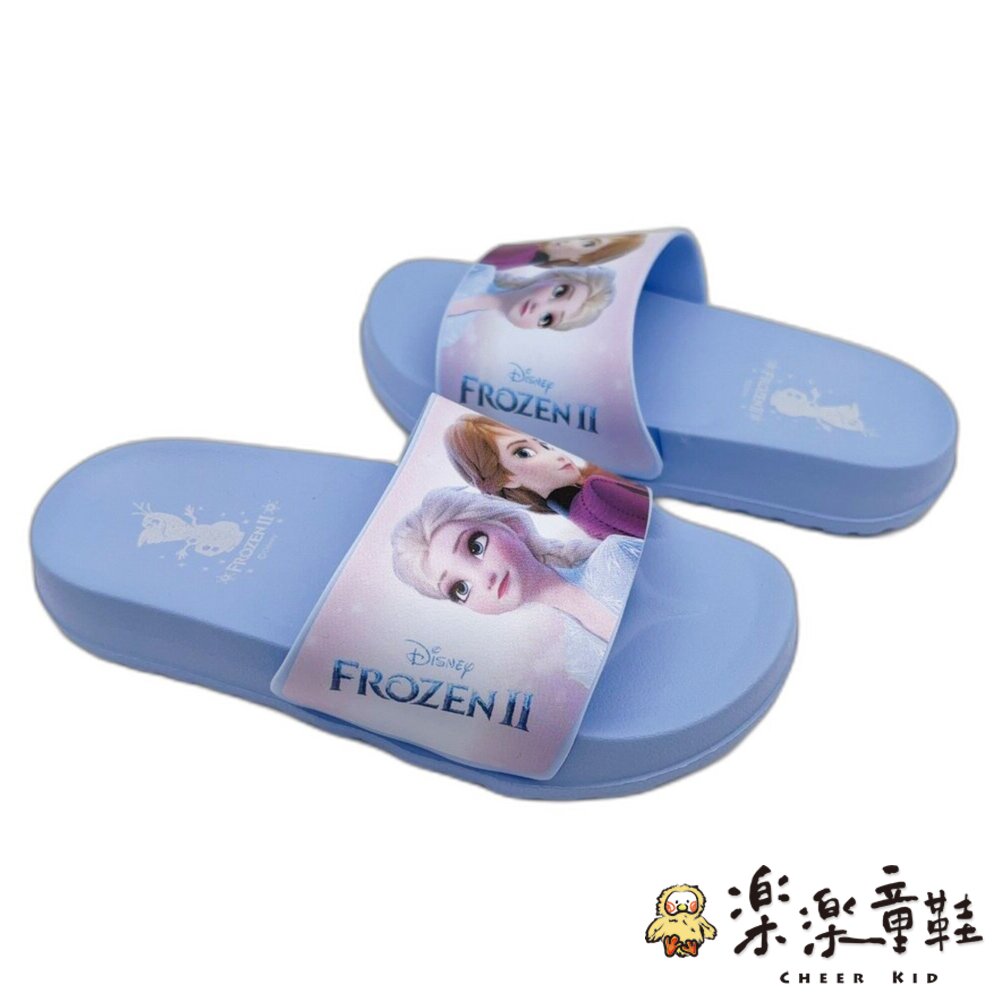 【限量特價!!】台灣製冰雪奇緣拖鞋-水藍-圖片-4
