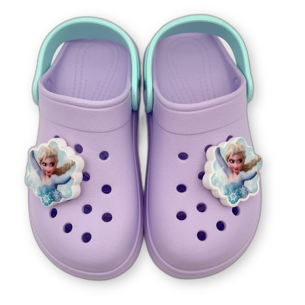 F086-台灣製冰雪奇緣電燈洞洞鞋