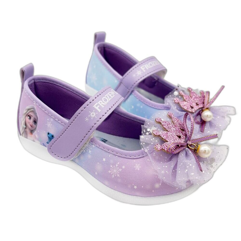 F100-【限量特價!!】台灣製冰雪奇緣公主鞋-紫色