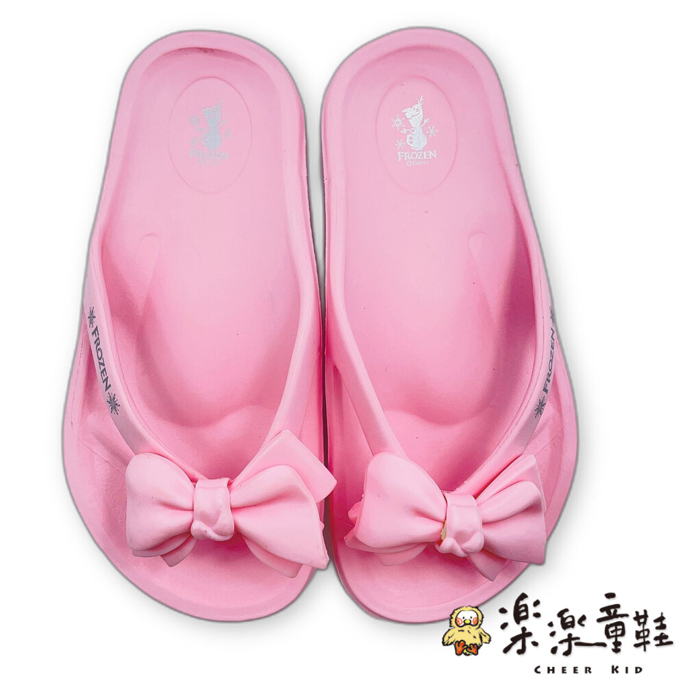 冰雪奇緣蝴蝶結拖鞋-圖片-1