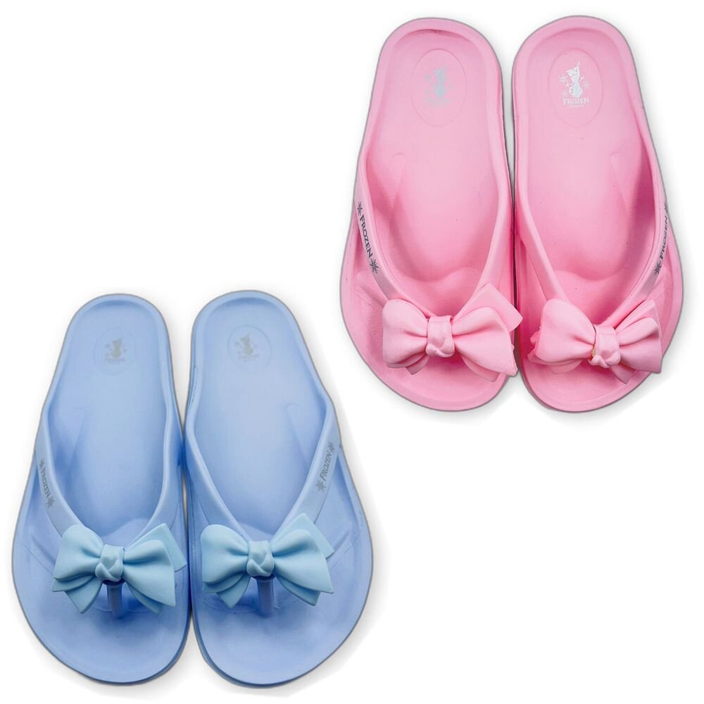 F124-MIT卡通蝴蝶結夾腳拖-兩色可選